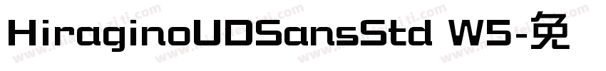HiraginoUDSansStd W5字体转换